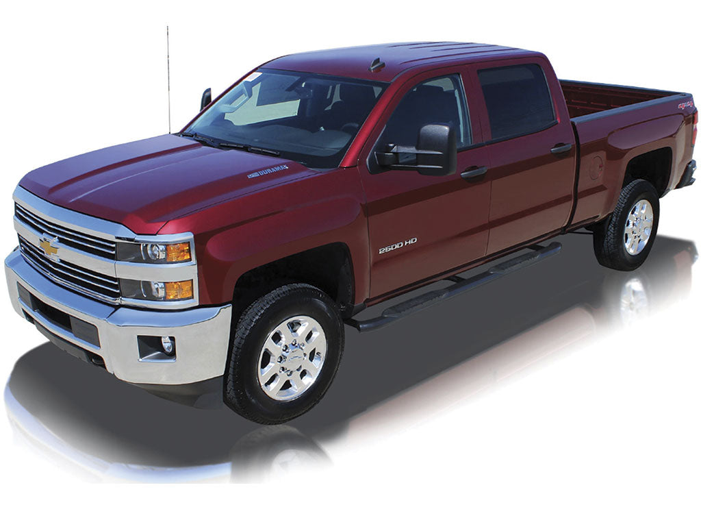 Raptor Series Quad Cab 4 in OE Style Curved Black Oval Step Bars for 2019-2026 Ram 1500 - 1502-0637B - image 4
