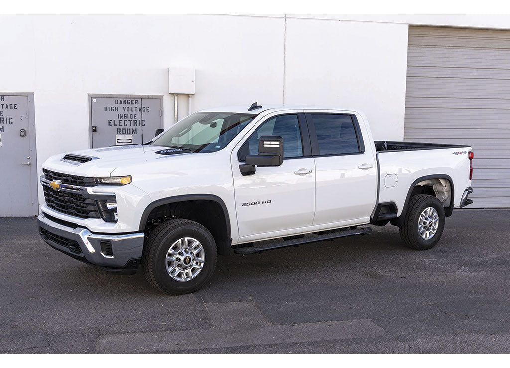 Raptor Series 2024-2026 Tacoma Acc, Extended Cab 5 in Tread Step Slide Track Running Boards Aluminum Textured Black, Aluminum - 1904-0368BT - image 3