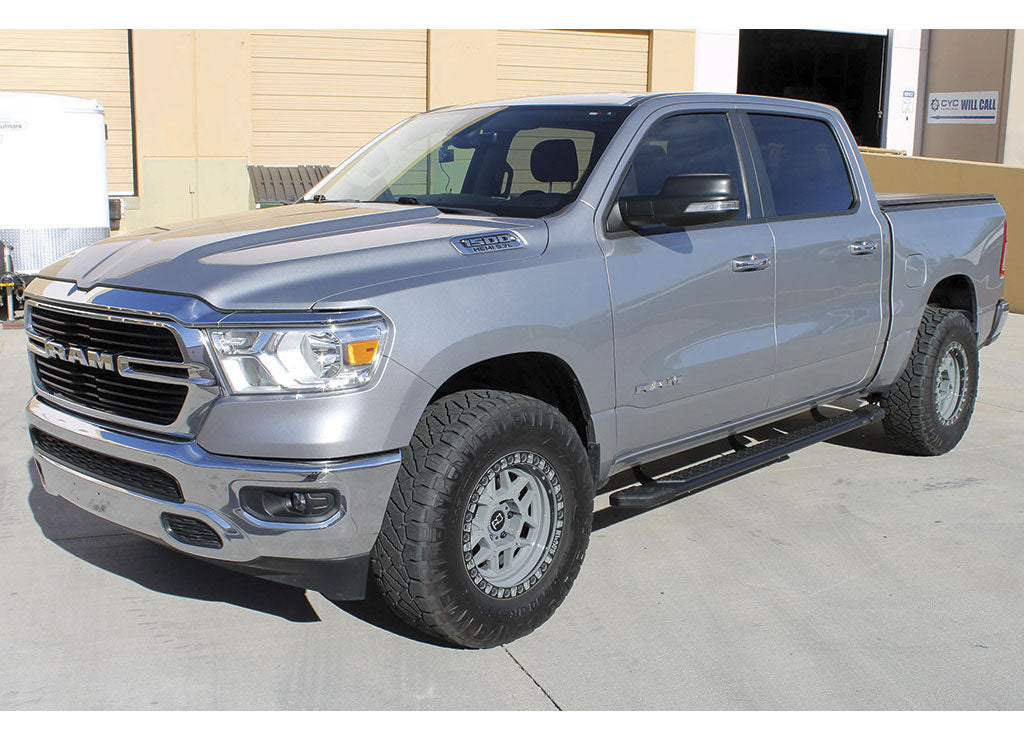 Raptor Series 2024-2026 Tacoma Acc, Extended Cab 5 in Tread Step Slide Track Running Boards Aluminum Textured Black, Aluminum - 1904-0368BT - image 2