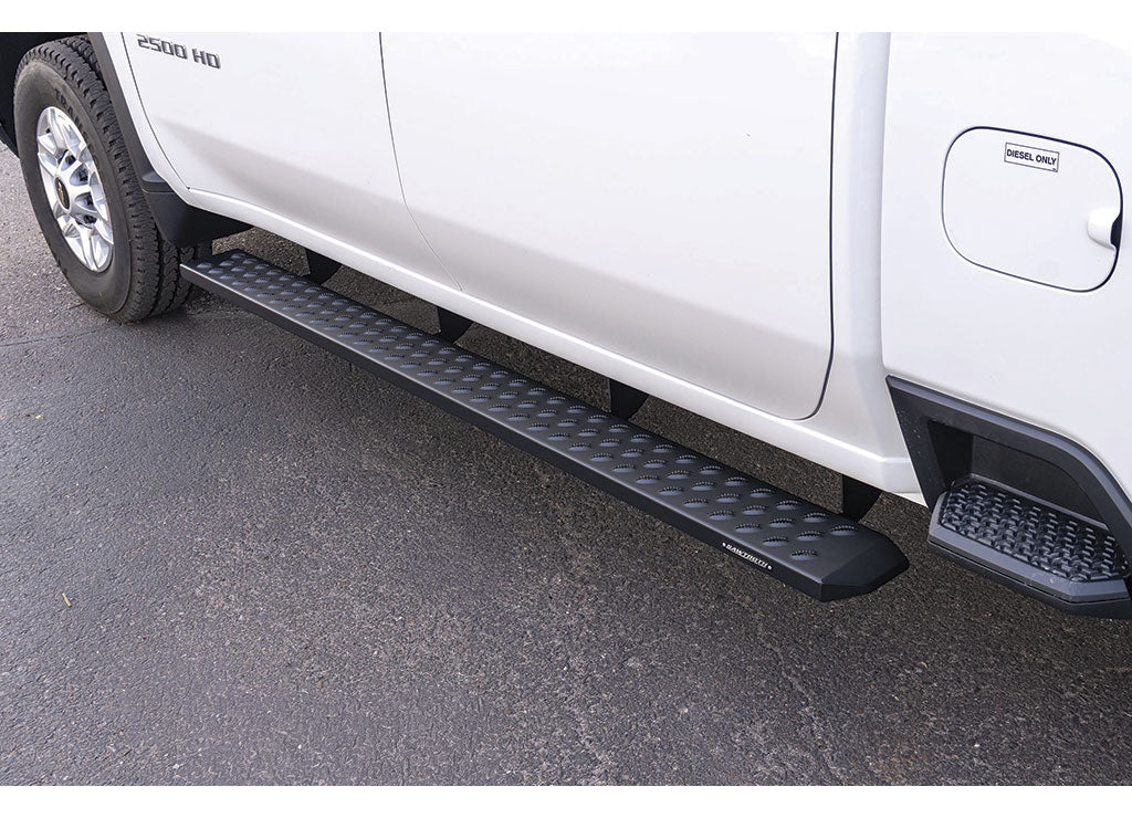 Raptor Series 2019-2026 Silver, Sierra 1500 and 2020-2026 GM 2500 and 3500 HD Crew Cab 6.5 in Sawtooth Slide Track Black Textured - 2101-0052BT - image 6