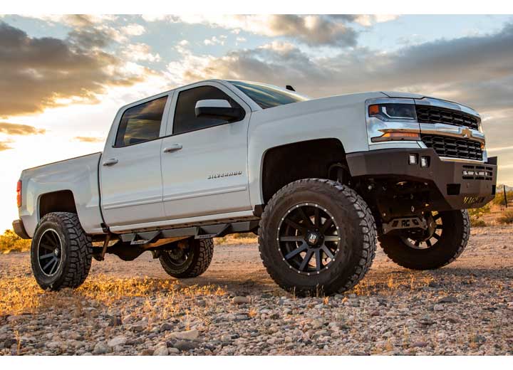 Raptor Series 2007-2019 Silverado/Sierra 1500/2500/2007-2018 3500 Double Cab black Cab Length RT Steps - RTS14CH - image 2