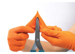 Raxwell Industries Rx Pro Disposable, 8.5 Mil, Orange Nitrile Gloves-100 Count, Size L, Large Disposable Glove Size - RX50008 - image 4