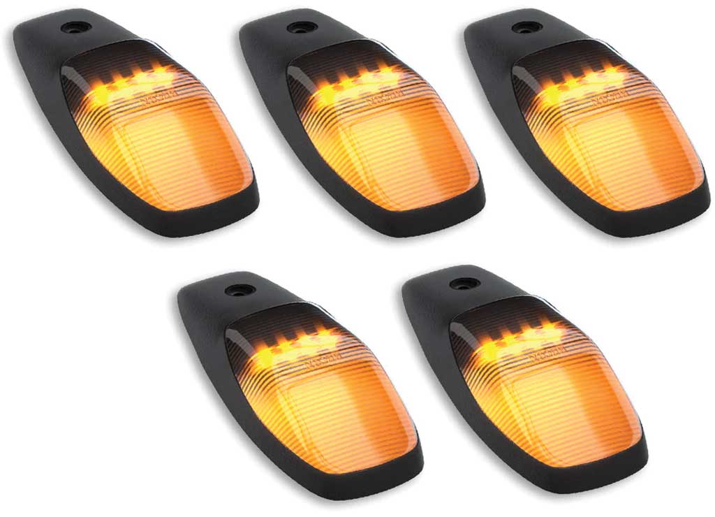 Recon Accessories 2019-2026 Ram 2500/3500 (5Pc Set) Smoked Cab Roof Kit With White & Amber Strobe & Running - 264346BKS - image 8