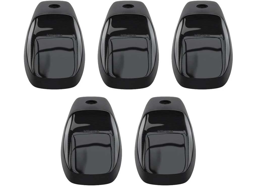 Recon Accessories 2019-2026 Ram 2500/3500 (5Pc Set) Smoked Cab Roof Kit With White & Amber Strobe & Running - 264346BKS - image 7