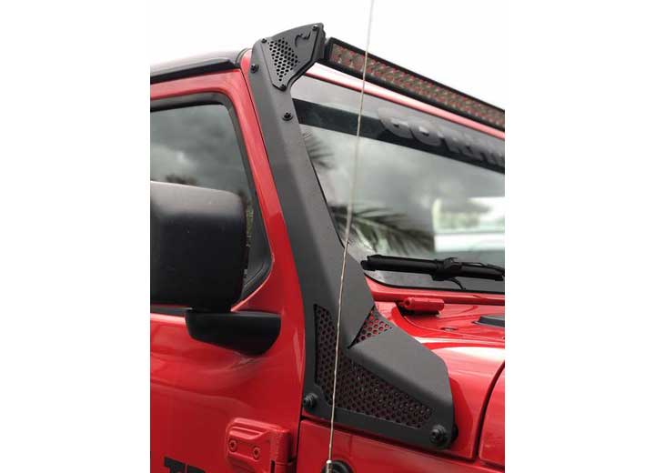 Go Rhino 2018-2026 Wrangler Jlu Black Xe Series Windshield LED Light Bar Mount Bracket - 730500T - image 2