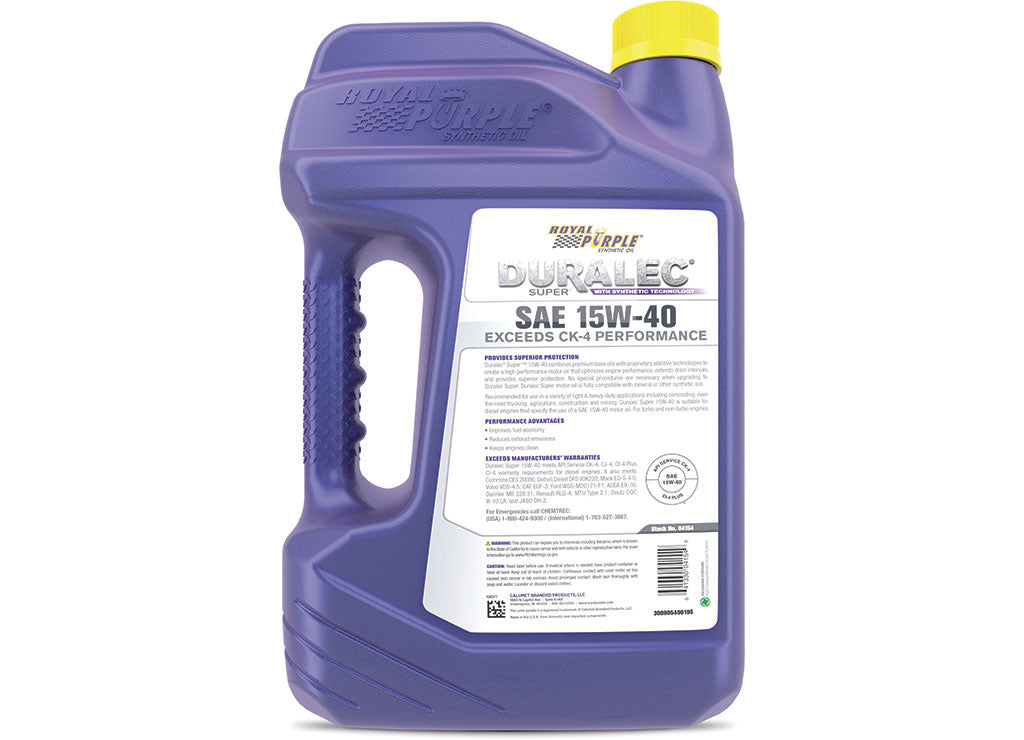 Royal Purple Duralec Super 15W-40 Ck/4, 1 Gallon Bottles Oil - 43154 - image 2