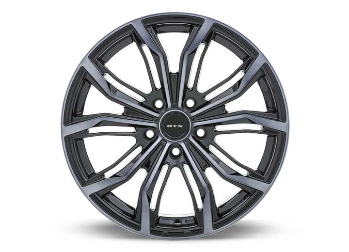 RTX Wheels ET40 16x7 5x114.3 +40 mm Offset ET40 CB73.1 Black Machined Grey Wheel with 73.1 mm Center Bore - 082433 - image 3