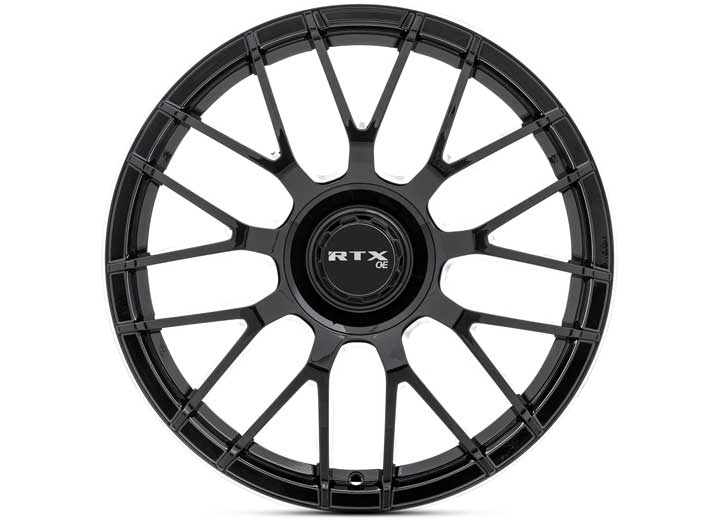 RTX Wheels ET38 19x8.5 5x112 +38 mm Offset ET38 CB66.6 Gloss Black Machined Lip Wheel with 66.6 mm Center Bore - 083184 - image 3