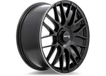 RTX Wheels ET38 19x8.5 5x112 +38 mm Offset ET38 CB66.6 Gloss Black Machined Lip Wheel with 66.6 mm Center Bore - 083184 - image 2