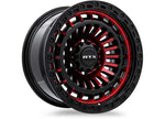 RTX Wheels CB71 17x9 5x127 15 mm Offset ET-15 CB71.5 Gloss Black Machined Red Wheel with 71.5 mm Center Bore - 083092 - image 4
