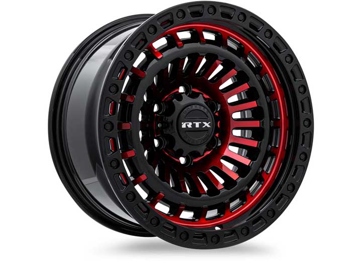 RTX Wheels CB71 17x9 5x127 15 mm Offset ET-15 CB71.5 Gloss Black Machined Red Wheel with 71.5 mm Center Bore - 083092 - image 4