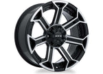 RTX Wheels CB87 20x9 6x139.7 0 mm Offset 6x135 with 139.7 ET0 CB87.1 Gloss Black Machined Wheel with 87.1 mm Center Bore - 082921 - image 4