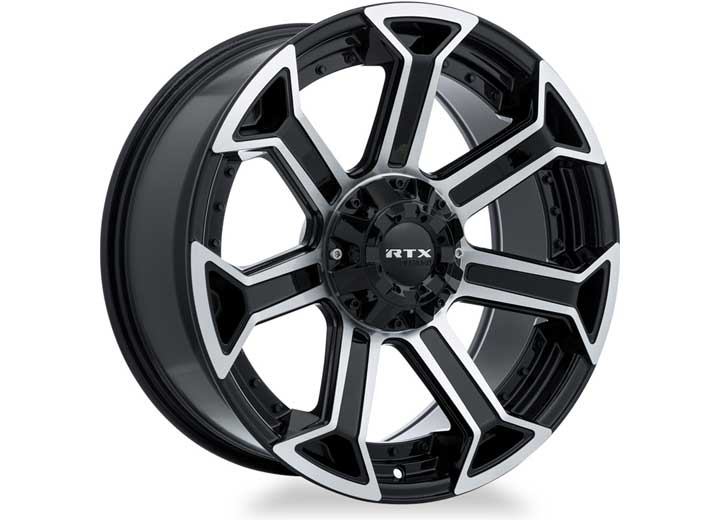 RTX Wheels CB87 20x9 6x139.7 0 mm Offset 6x135 with 139.7 ET0 CB87.1 Gloss Black Machined Wheel with 87.1 mm Center Bore - 082921 - image 4