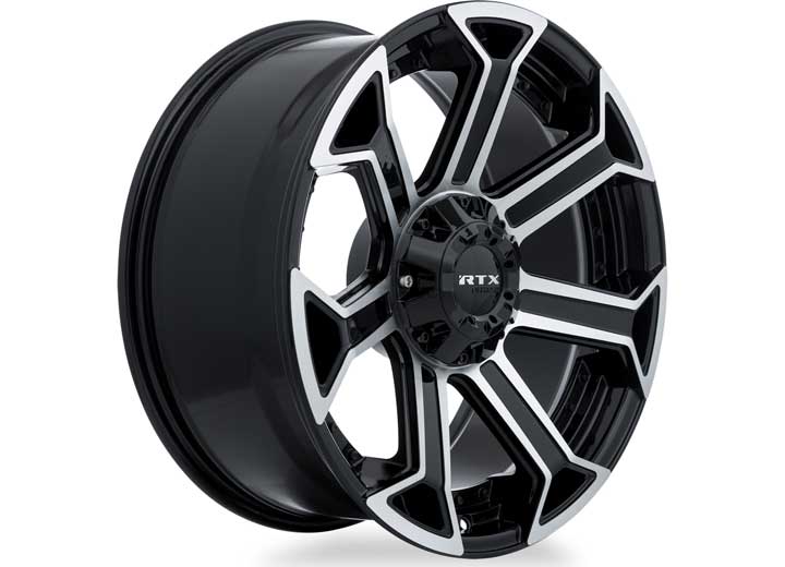 RTX Wheels CB87 20x9 6x139.7 0 mm Offset 6x135 with 139.7 ET0 CB87.1 Gloss Black Machined Wheel with 87.1 mm Center Bore - 082921 - image 2