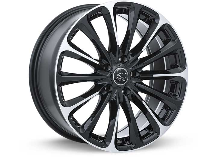 RTX Wheels ET42 17x7.5 5x114.3 +42 mm Offset ET42 CB73.1 Gloss Black Machined Wheel with 73.1 mm Center Bore - 081672 - image 2