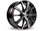 RTX Wheels ET38 14x5.5 4x100 +38 mm Offset ET38 CB73.1 Black Machined Wheel with 73.1 mm Center Bore - 081042 - image 2