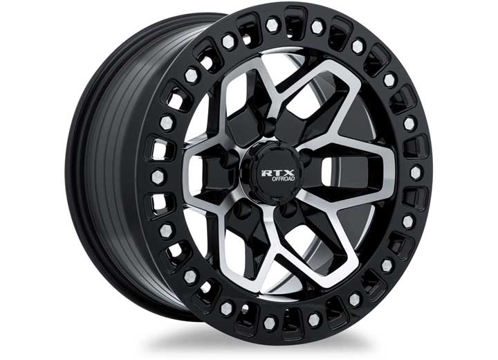 RTX Wheels CB71 17x9 5x127 15 mm Offset ET-15 CB71.5 Gloss Black Machined Wheel with 71.5 mm Center Bore - 082981 - image 2