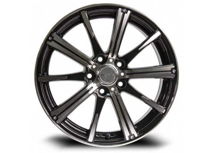 RTX Wheels ET38 14x5.5 4x100 +38 mm Offset ET38 CB73.1 Black Machined Wheel with 73.1 mm Center Bore - 081042 - image 3