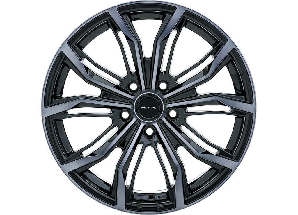 RTX Wheels ET40 16x7 5x114.3 +40 mm Offset ET40 CB73.1 Black Machined Grey Wheel with 73.1 mm Center Bore - 082433 - image 16