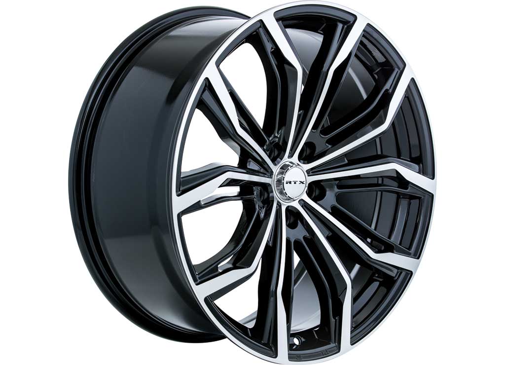 RTX Wheels ET38 20x9 5x114.3 +38 mm Offset ET38 CB73.1 Black Machined Wheel with 73.1 mm Center Bore - 082913 - image 5