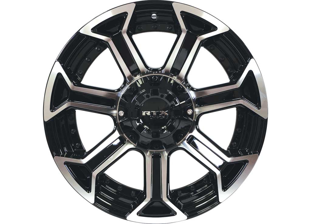 RTX Wheels CB87 20x9 6x139.7 0 mm Offset 6x135 with 139.7 ET0 CB87.1 Gloss Black Machined Wheel with 87.1 mm Center Bore - 082921 - image 6