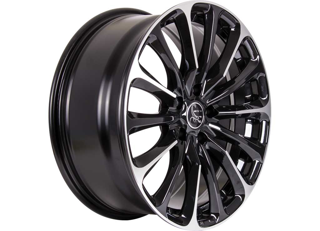 RTX Wheels ET42 17x7.5 5x114.3 +42 mm Offset ET42 CB73.1 Gloss Black Machined Wheel with 73.1 mm Center Bore - 081672 - image 5