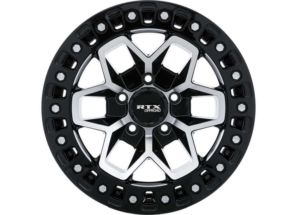 RTX Wheels CB71 17x9 5x127 15 mm Offset ET-15 CB71.5 Gloss Black Machined Wheel with 71.5 mm Center Bore - 082981 - image 6