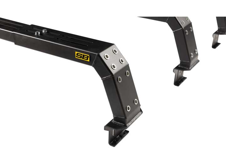 Smittybilt Defender Low Profile Bed Rack, Black - 18606 - image 17