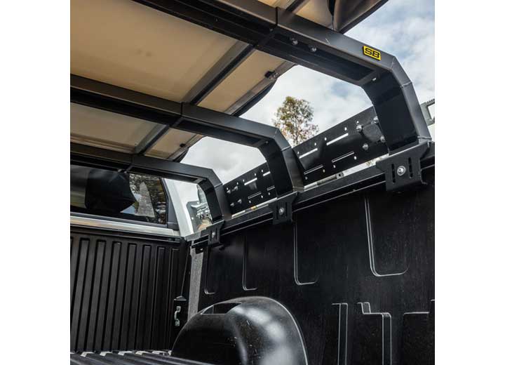 Smittybilt Defender Low Profile Bed Rack, Black - 18606 - image 3