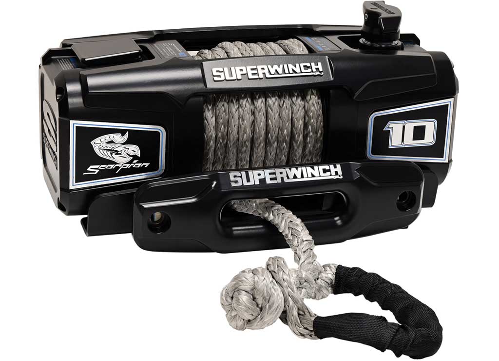 Superwinch Scorpion Series 10K Lb 12V DC Winch With Synthetic Rope Black - 1155401 - image 7