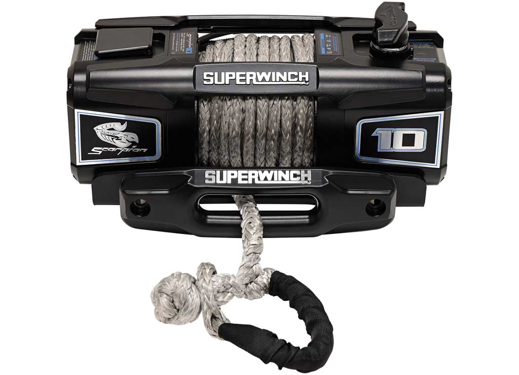 Superwinch Scorpion Series 10K Lb 12V DC Winch With Synthetic Rope Black - 1155401 - image 6