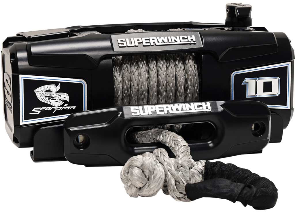 Superwinch Scorpion Series 10K Lb 12V DC Winch With Synthetic Rope Black - 1155401 - image 5