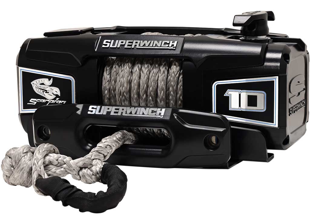 Superwinch Scorpion Series 10K Lb 12V DC Winch With Synthetic Rope Black - 1155401 - image 4