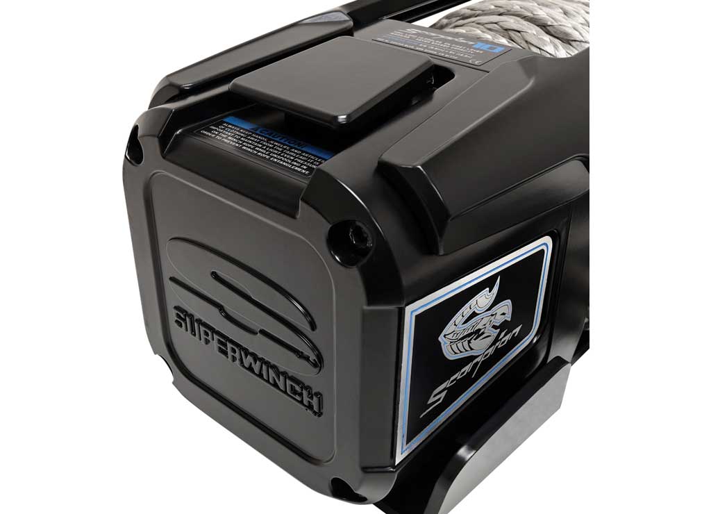 Superwinch Scorpion Series 10K Lb 12V DC Winch With Synthetic Rope Black - 1155401 - image 2