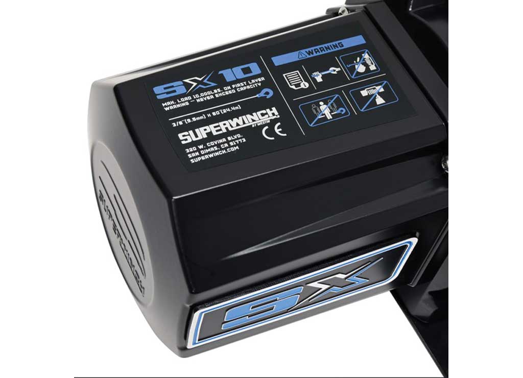 Superwinch SX10SR Winch, 10000 lb, 12 VDC, 3/8 in X 80 ft Synthetic Rope, 5.5 HP - 1710204 - image 5