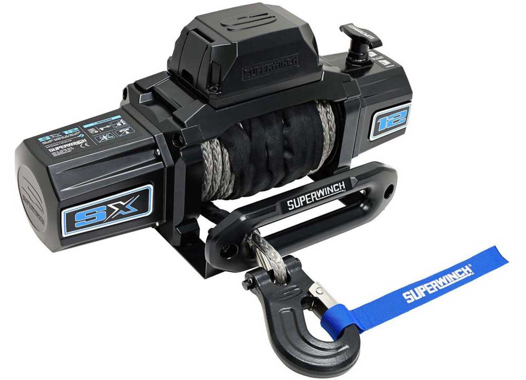 Superwinch SX12SR Winch, 12000 lb, 12 VDC, 3/8 in X 80 ft Synthetic Rope, 6.0 HP - 1712204 - image 5