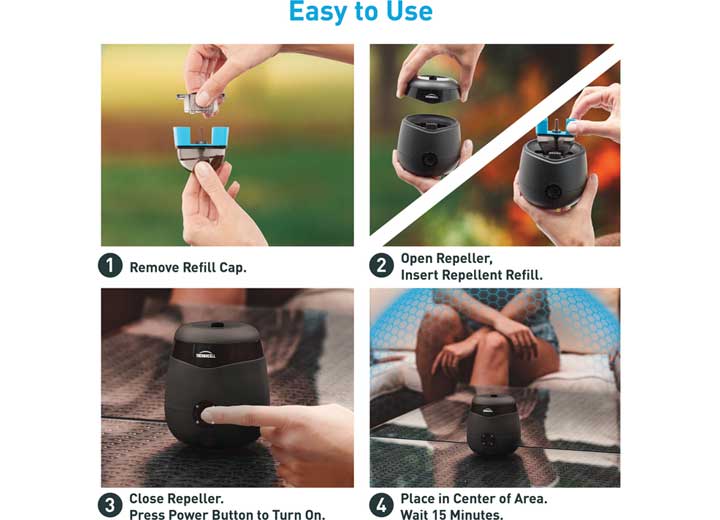 Thermacell E55 Rechargeable Mosquito Repeller, Charcoal - E55X - image 7