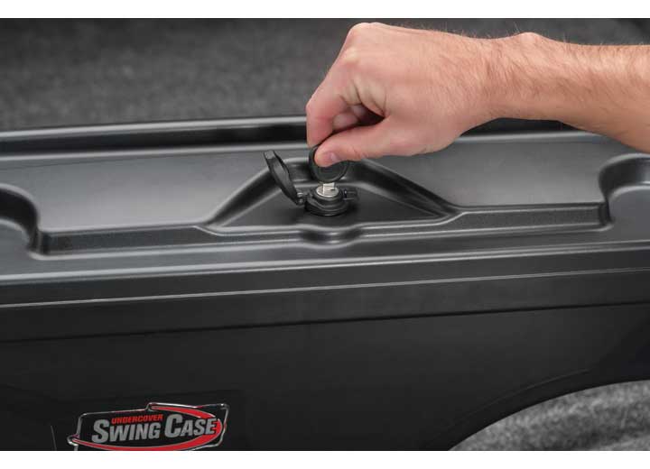 UnderCover RealTruck 2007-2019 Chevy Silverado, GMC Sierra Swing Case Truck Bed Driver Side Toolbox, Black - SC100D - image 4