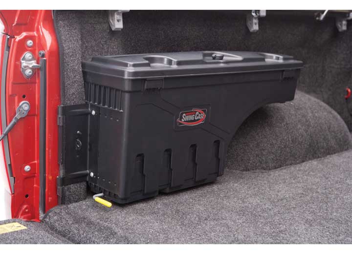UnderCover RealTruck 2007-2019 Chevy Silverado, GMC Sierra Swing Case Truck Bed Driver Side Toolbox, Black - SC100D - image 7