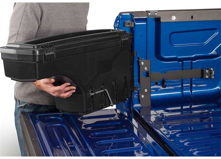 UnderCover RealTruck 2007-2019 Chevy Silverado, GMC Sierra Swing Case Truck Bed Driver Side Toolbox, Black - SC100D - image 8