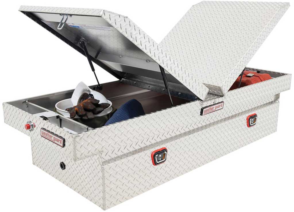 Weather Guard 15.3 cu. ft. Extra Wide Gull Wing Toolbox, Aluminum, Silver - 114-0-04 - image 7