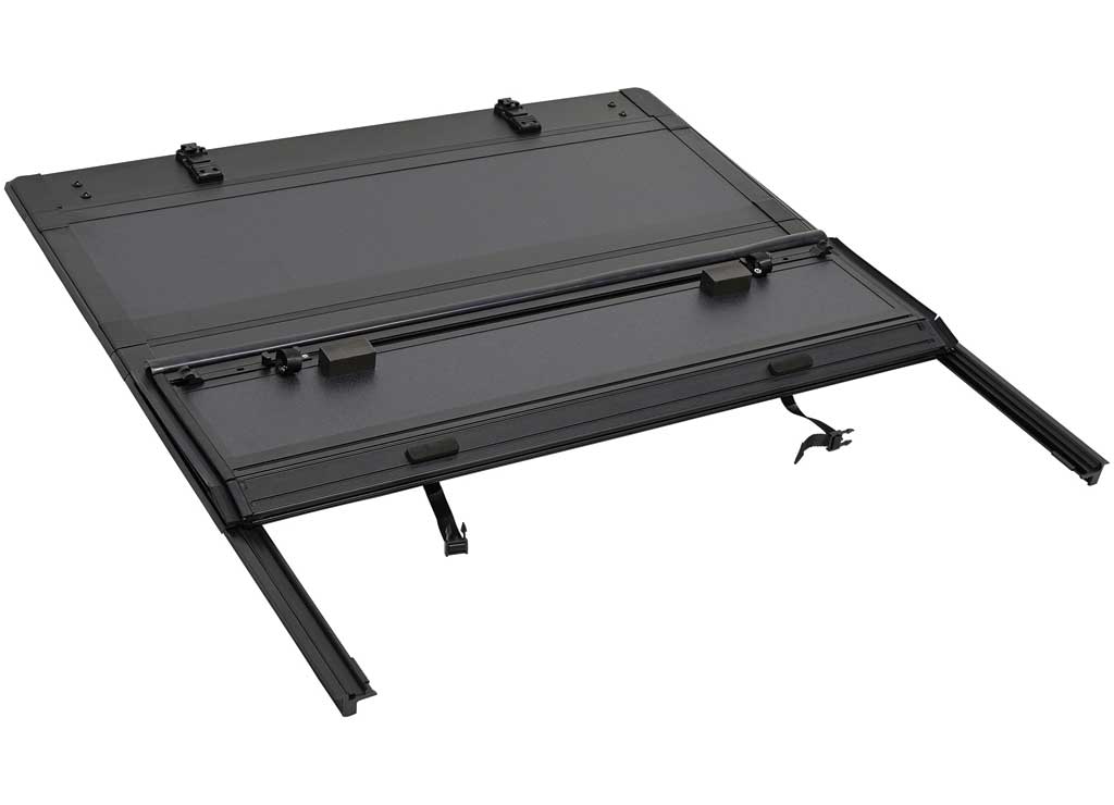 Westin With Cargo Mgmt 5 ft Bed Hard Tri-Fold Tonneau Cover Black for 2022-2026 Nissan Frontier - 19-44075 - image 4