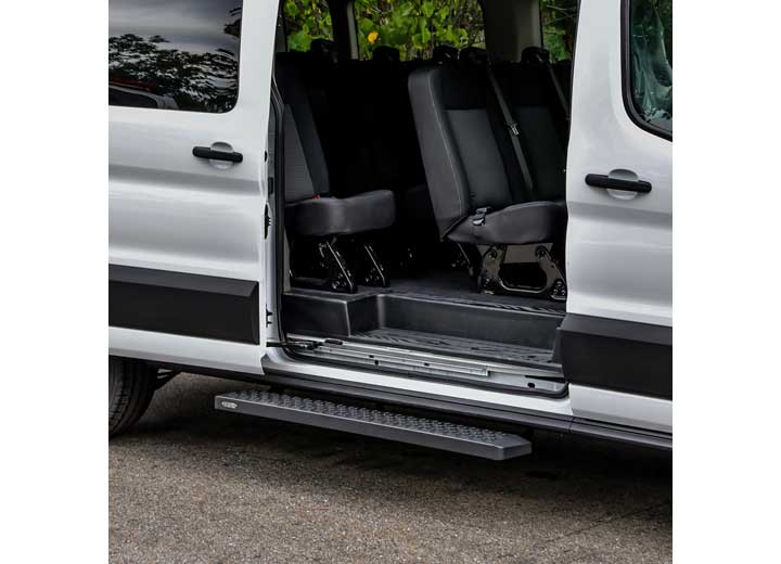 Westin 2015-2026 Transit Van 150, 250 and 350 (Single 54 in Passenger Sliding Door) Grate Steps Running Boards Textured Black, Aluminum - 27-80015 - image 14