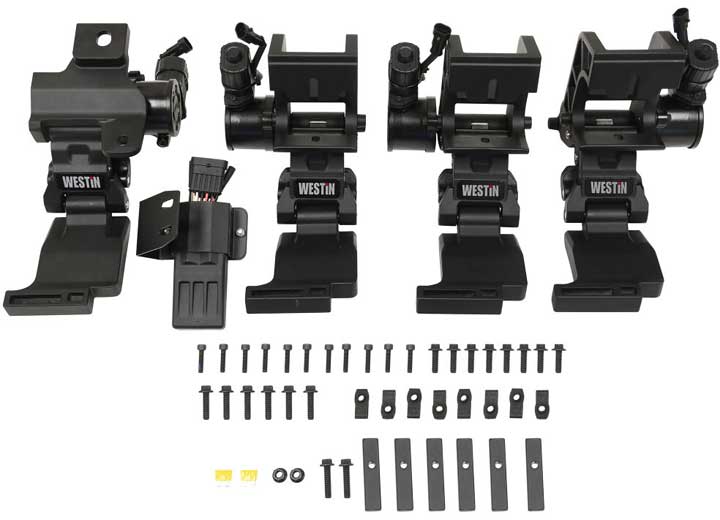 Westin 2007-2018 Silverado, Sierra 1500 and 2007-2019 2500 and 3500 Crew Cab Pro-E Electric Running Boar, Black - 29-23725 - image 2