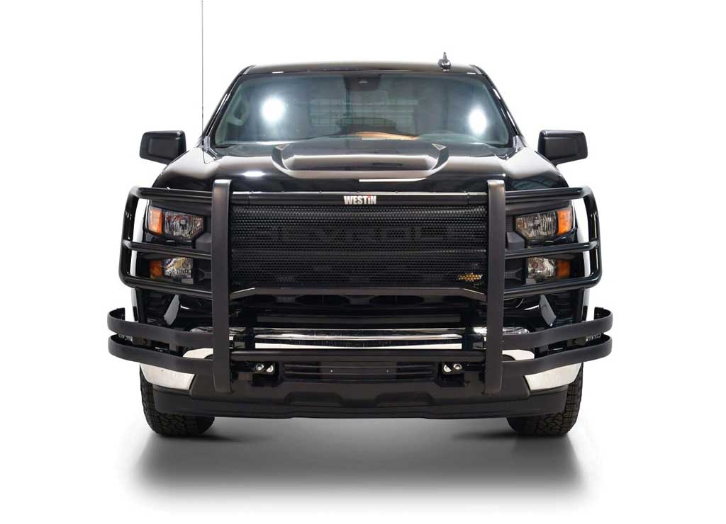 Westin Silverado Police Pursuit Vehicle Push Bumper Elitexd Black for 2023-2024 Chevrolet Silverado 1500 - 36-52135 - image 4
