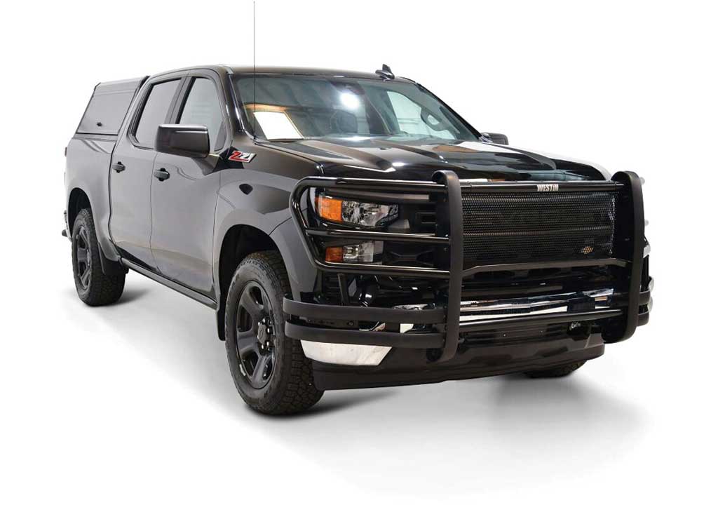 Westin Silverado Police Pursuit Vehicle Push Bumper Elitexd Black for 2023-2024 Chevrolet Silverado 1500 - 36-52135 - image 2