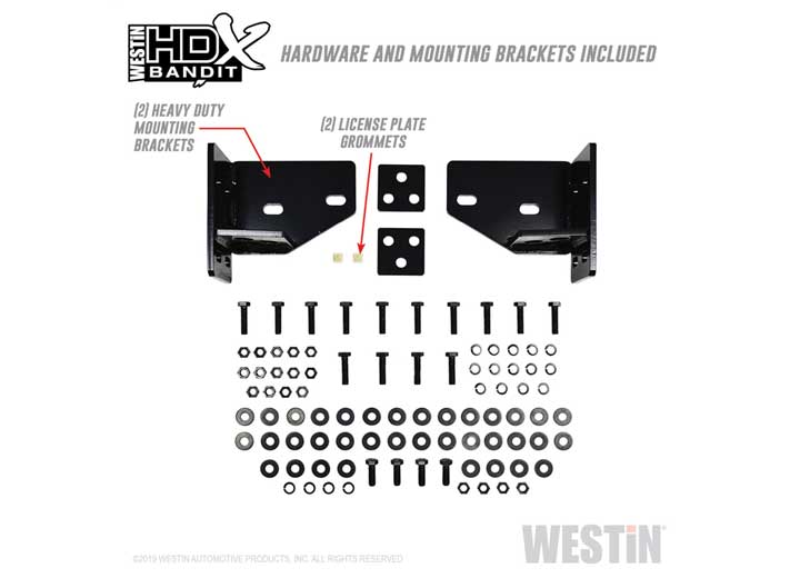Westin 2011-2016 F-250/F-350 Super Duty Textured Black HDX Bandit Bumper - 58-31115 - image 11
