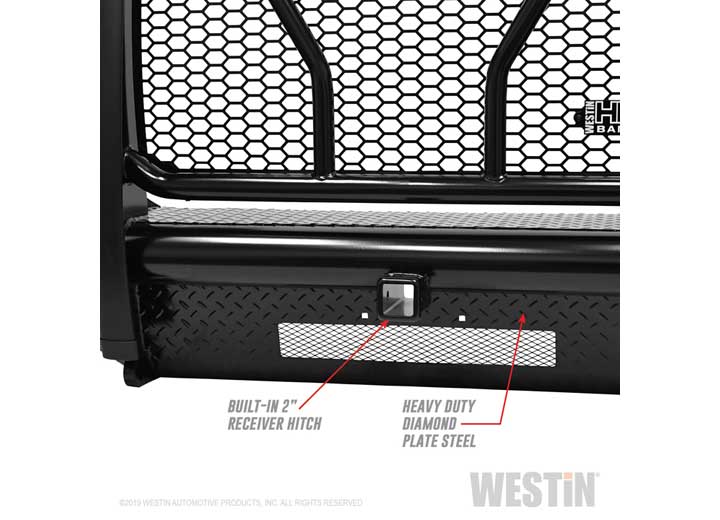 Westin 2011-2016 F-250/F-350 Super Duty Textured Black HDX Bandit Bumper - 58-31115 - image 9