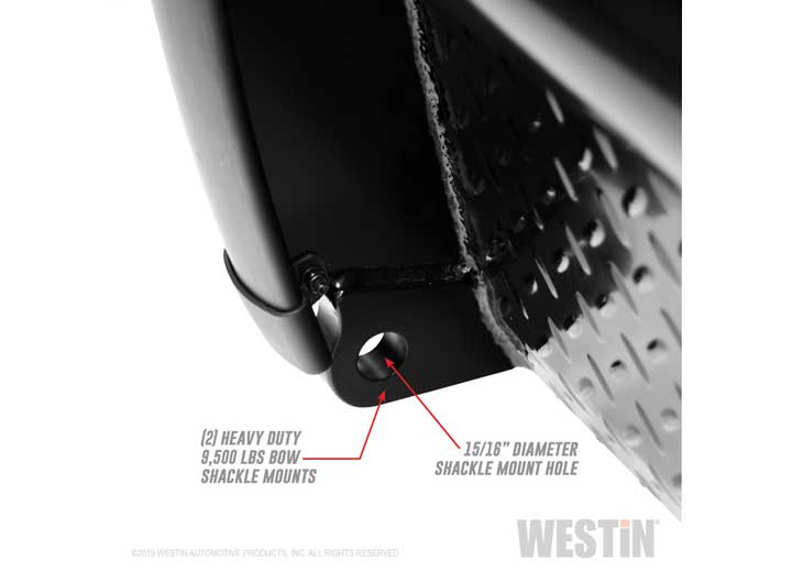 Westin 2011-2016 F-250/F-350 Super Duty Textured Black HDX Bandit Bumper - 58-31115 - image 8