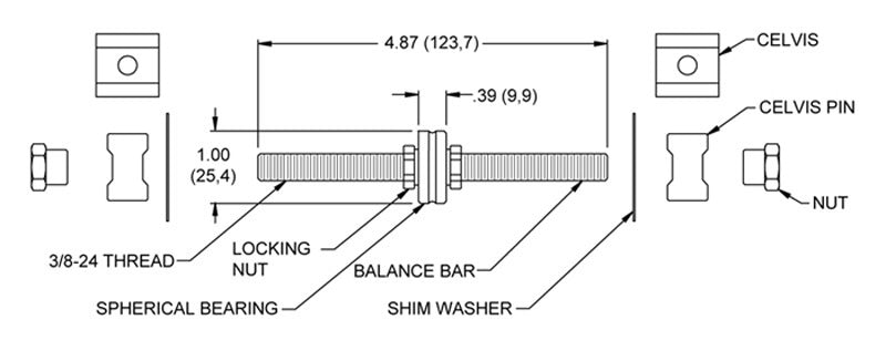 Wilwood Balance Bar Assembly 340-4745 — product image 2